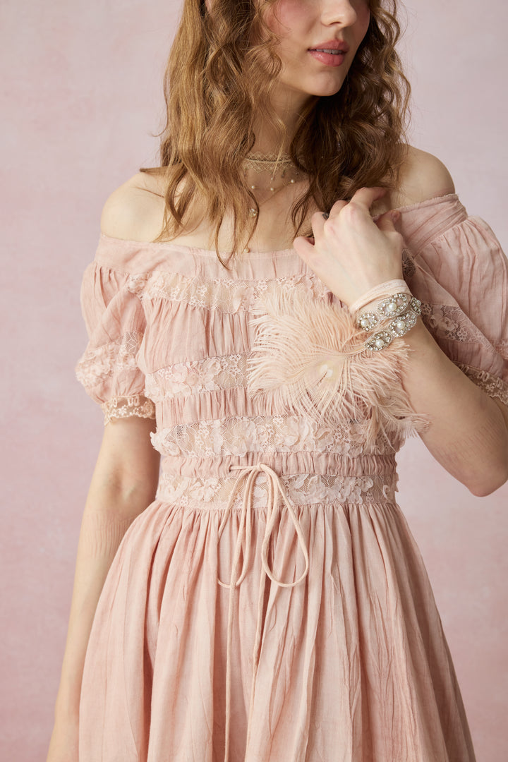 Dawn 17 | Lace Linen Dress Gown