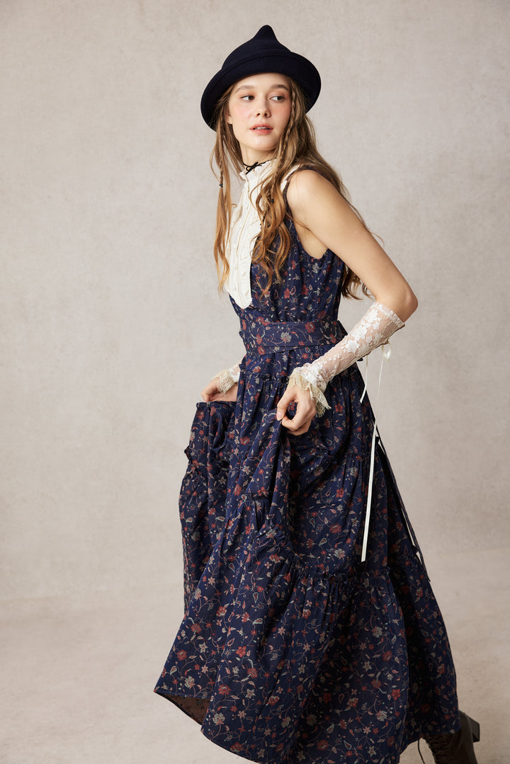 Úrsula 24 | Vintage linen Tiered Dress