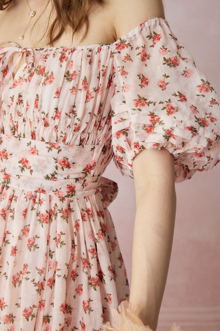 Alice 19 | Floral linen dress