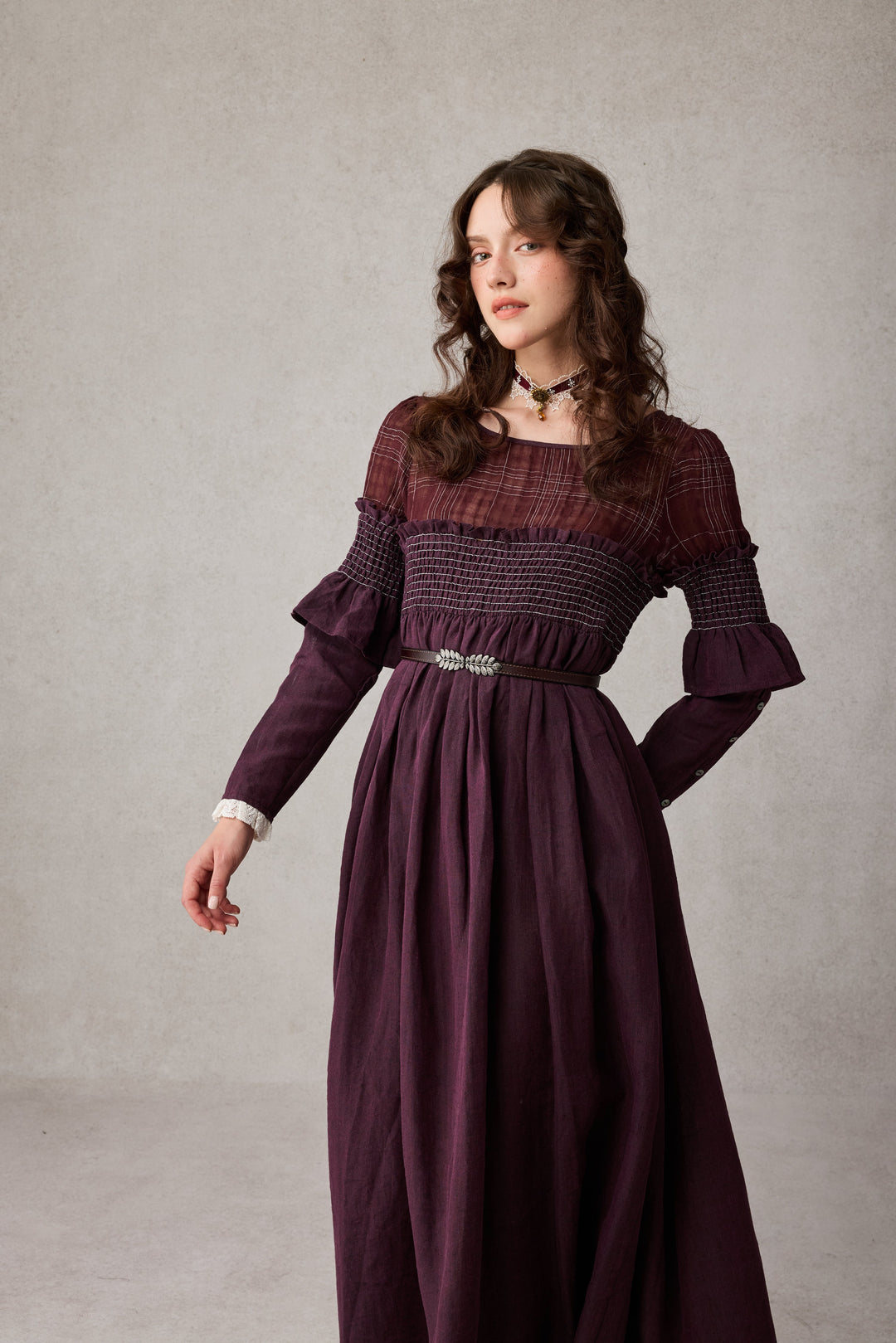 Orchid 19 |romantic linen gown