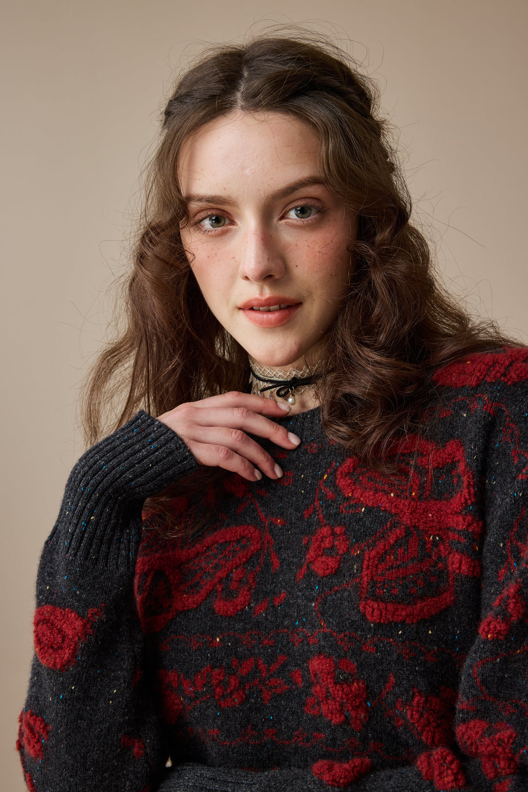 Nutcracker 24 |100% Wool Floral Jumper Sweater