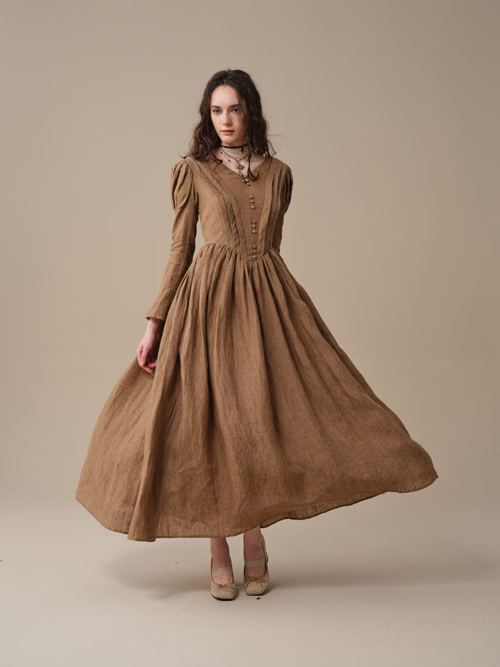 Madder 05 | Tailored Linen Corset Dress