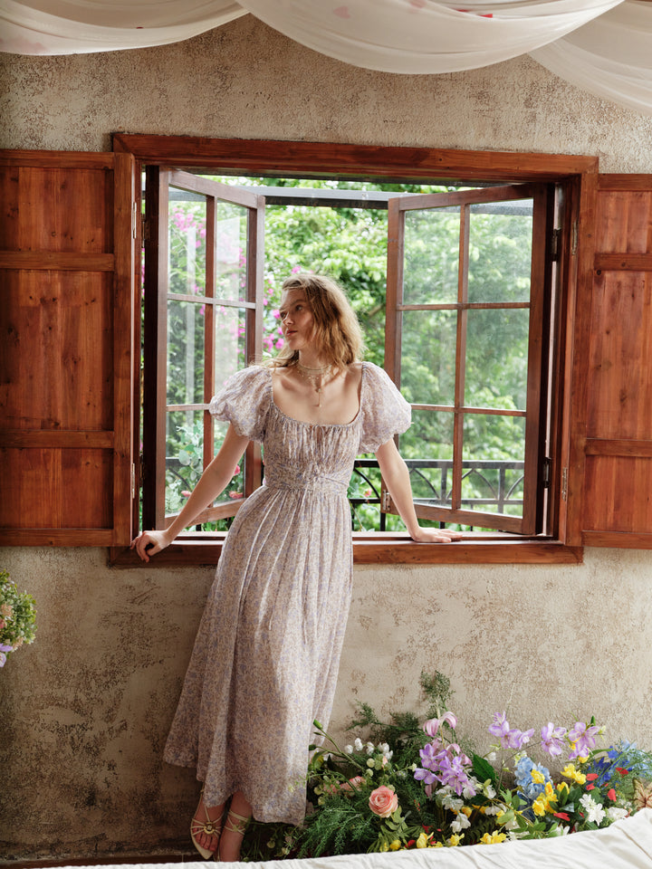 Alice 19 | Floral linen dress