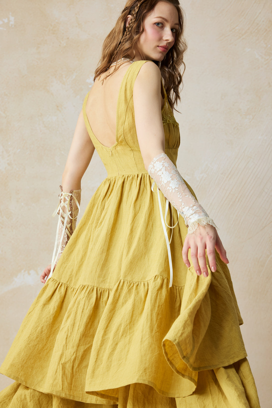 Amélia 29 |Victorian linen dress & skirt （2 pieces)