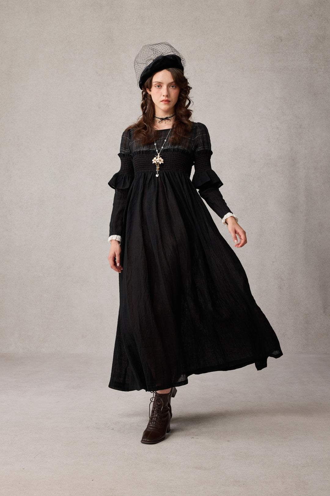 Orchid 19 |romantic linen gown