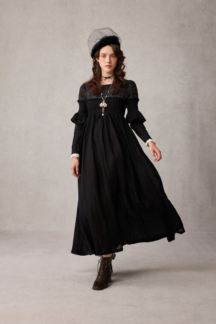 Orchid 19 |romantic linen gown