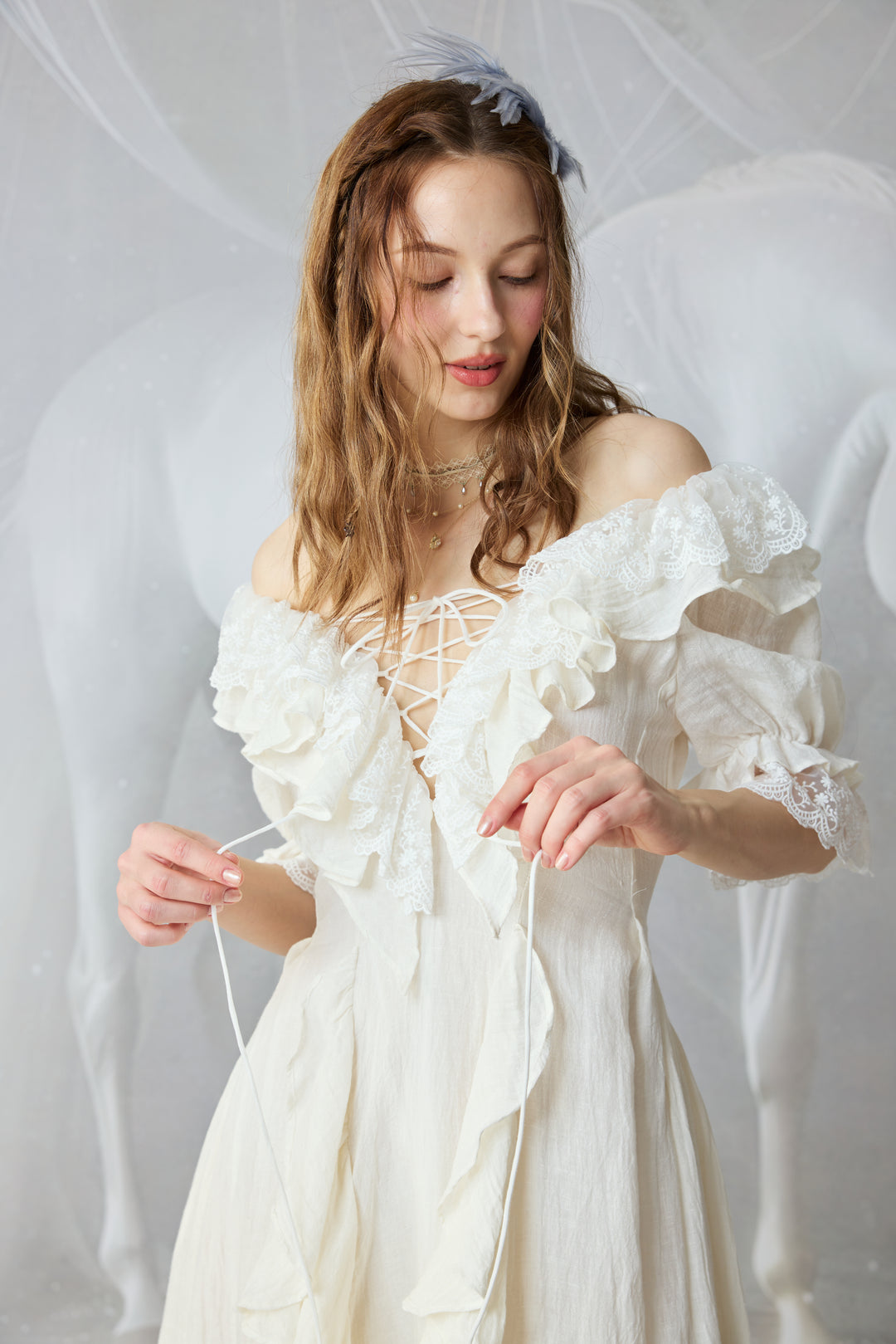 Dewdrops 16 | Maxi Linen Dress Gown