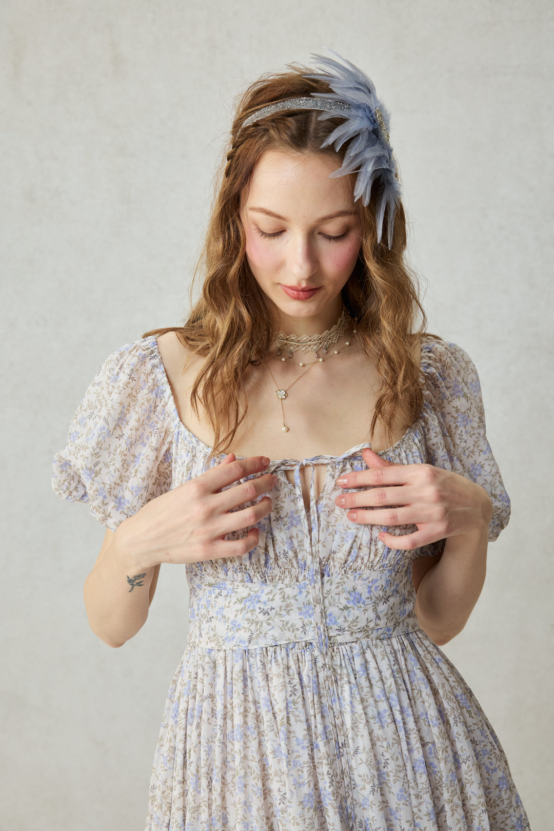 Alice 19 | Floral linen dress
