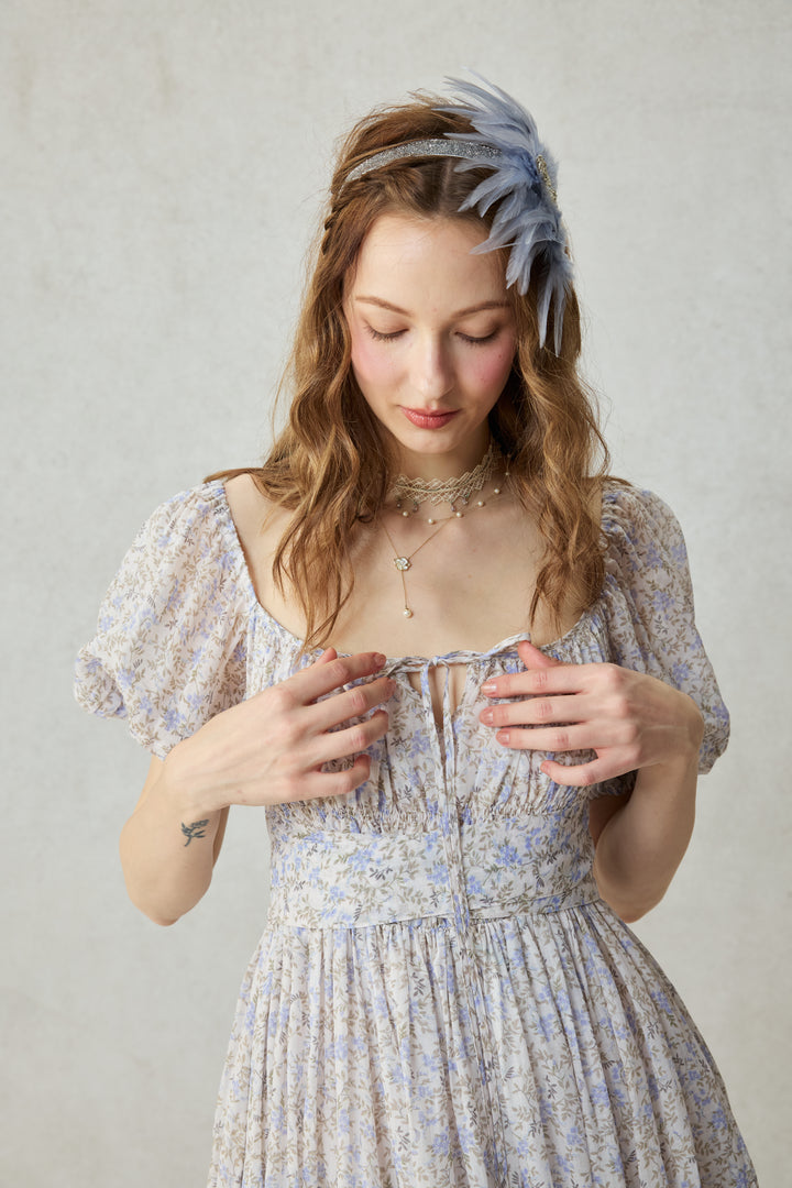 Alice 19 | Floral linen dress