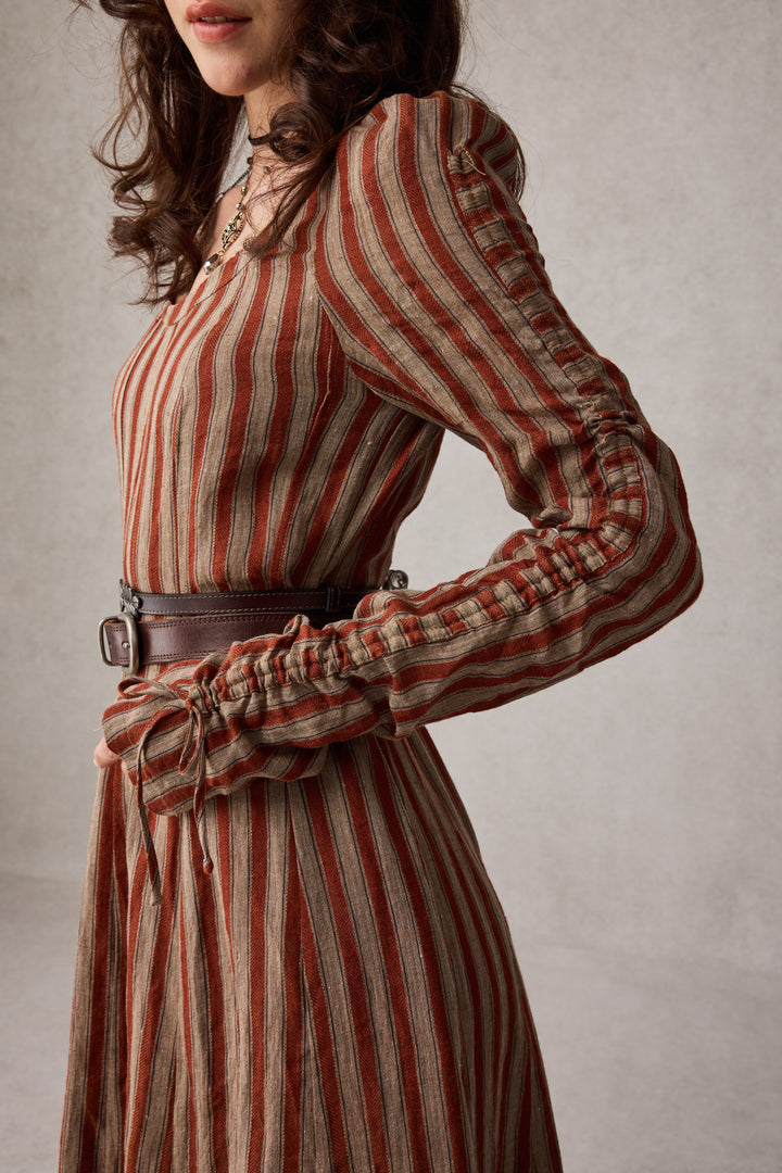 Crystal 17 | Victorian maxi linen dress