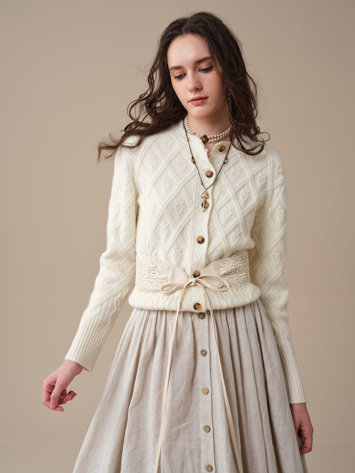 Flurry 17 | 100% Wool Sculptured Knitwear Cardigan