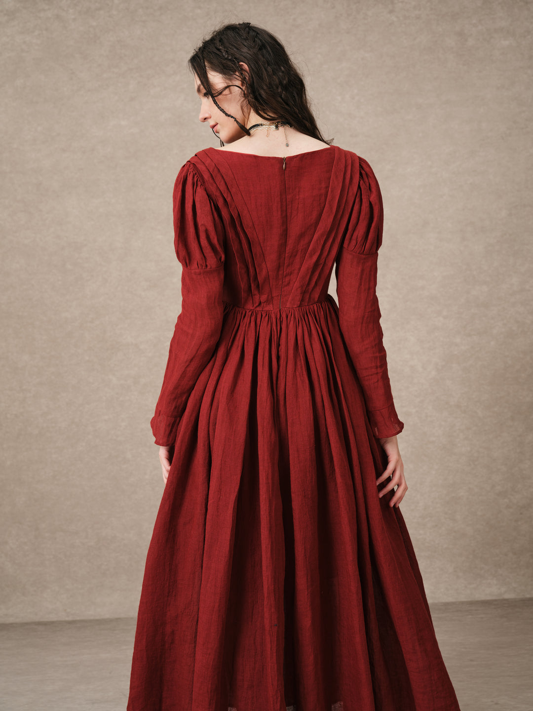 Madder 05 | Tailored Linen Corset Dress