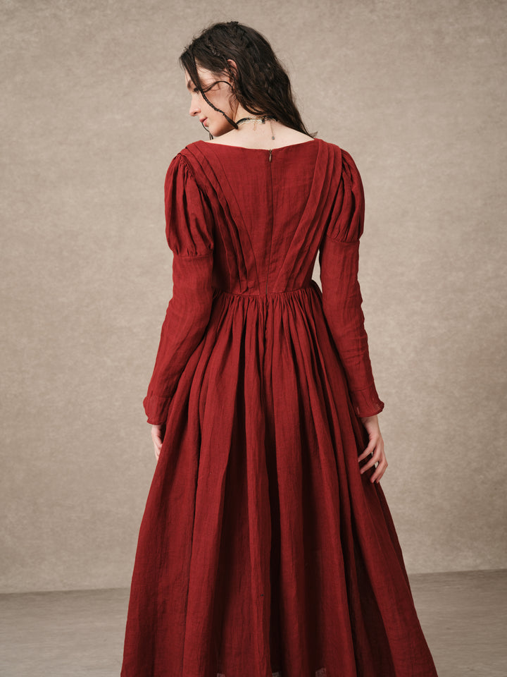 Madder 05 | Tailored Linen Corset Dress