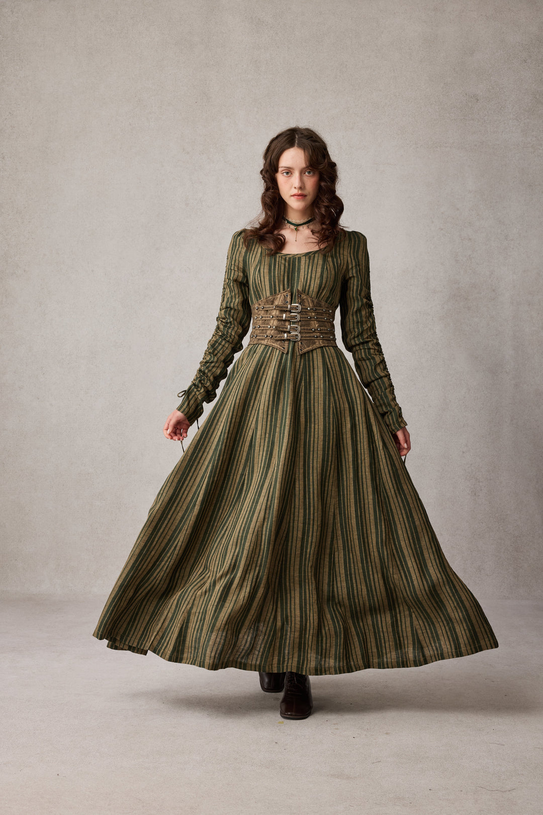 Crystal 17 | Victorian maxi linen dress