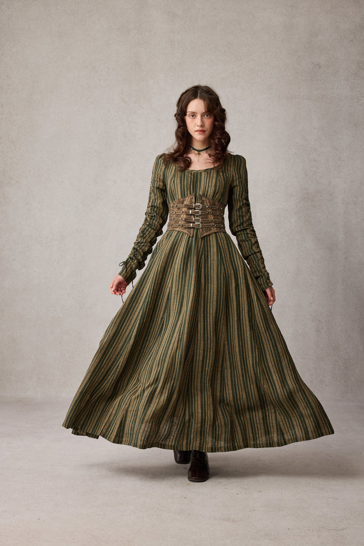 Crystal 17 | Victorian maxi linen dress