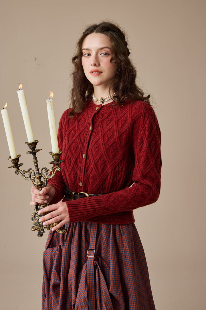 Flurry 17 | 100% Wool Sculptured Knitwear Cardigan