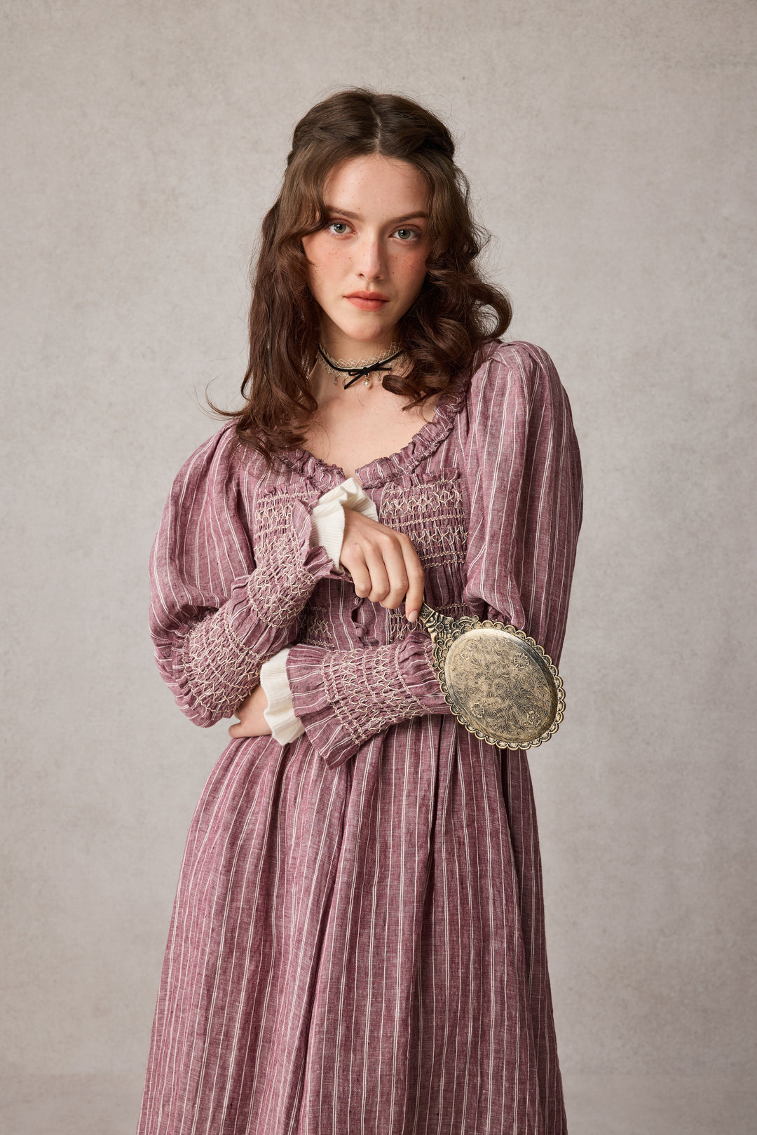 Jasmine 21 |smocking linen dress