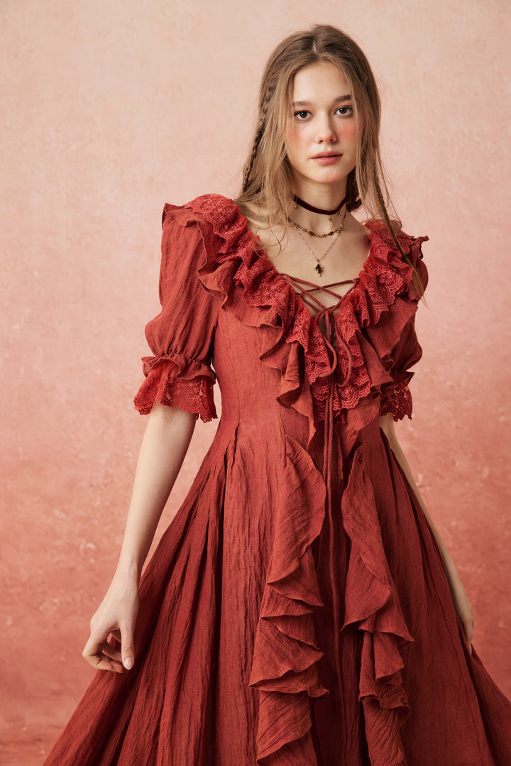 Dewdrops 16 | Maxi Linen Dress Gown