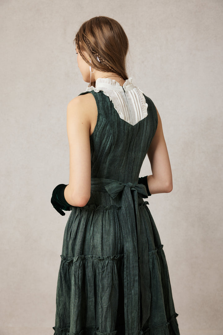 Úrsula 24 | Vintage linen Tiered Dress