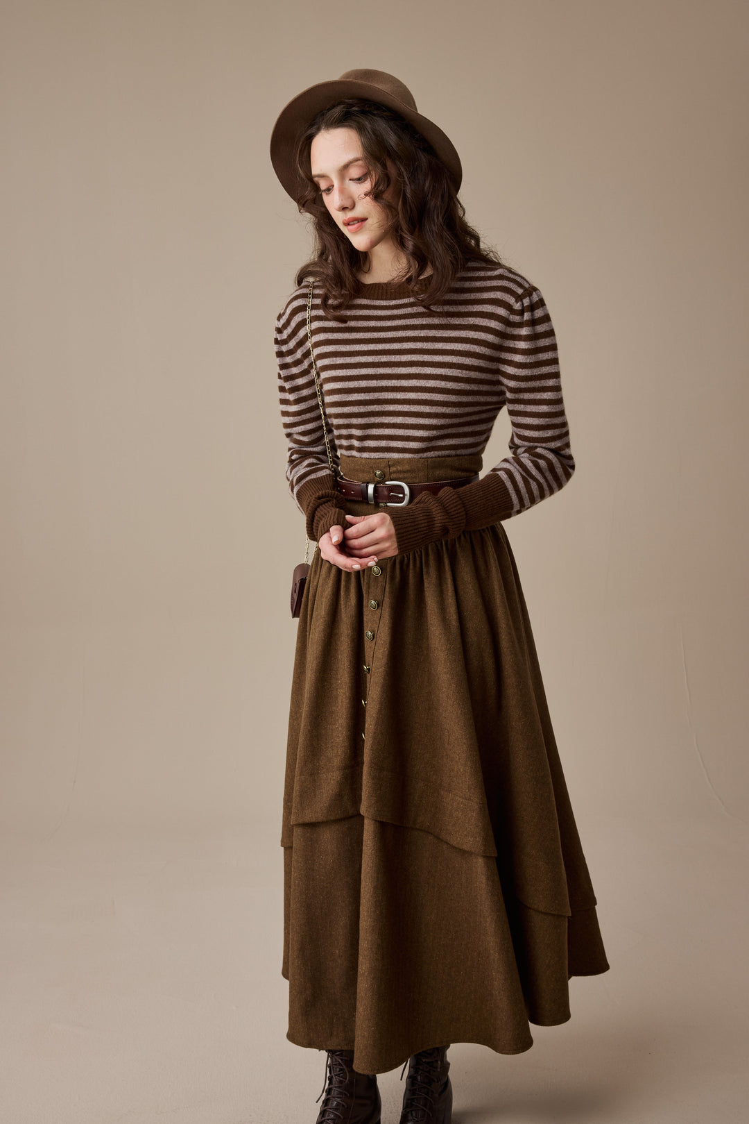 Oxford 13|100% wool classic striped pullover jumper