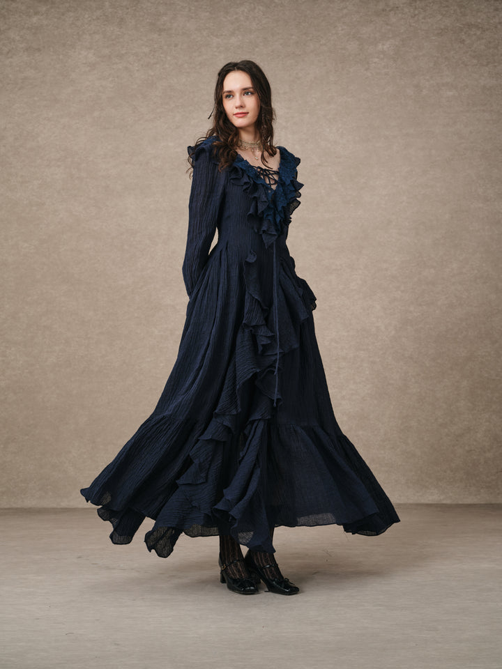 Dewdrops 16 | Maxi Linen Dress Gown