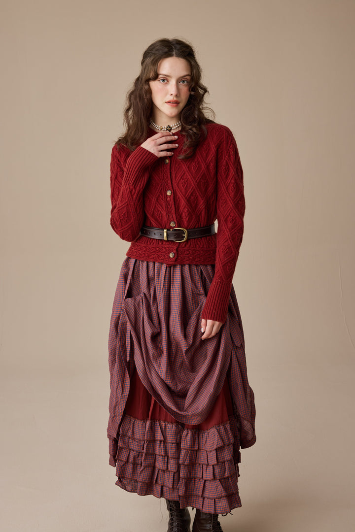 Anna 21 | Layered Linen Skirt (Adjustable)