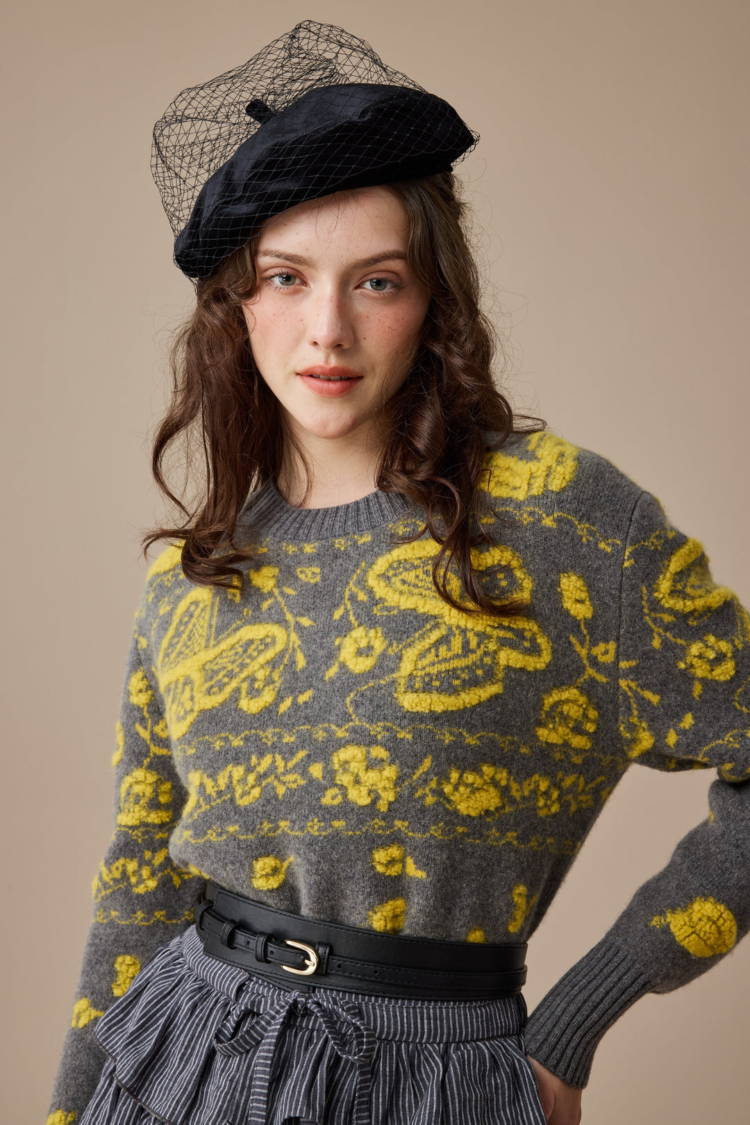Nutcracker 24 |100% Wool Floral Jumper Sweater