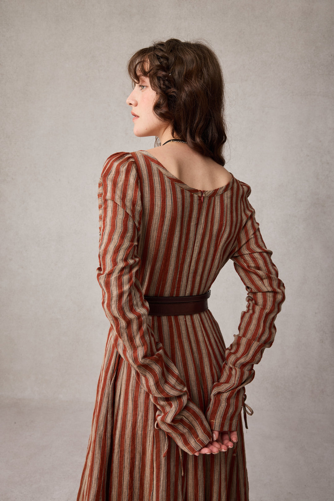 Crystal 17 | Victorian maxi linen dress