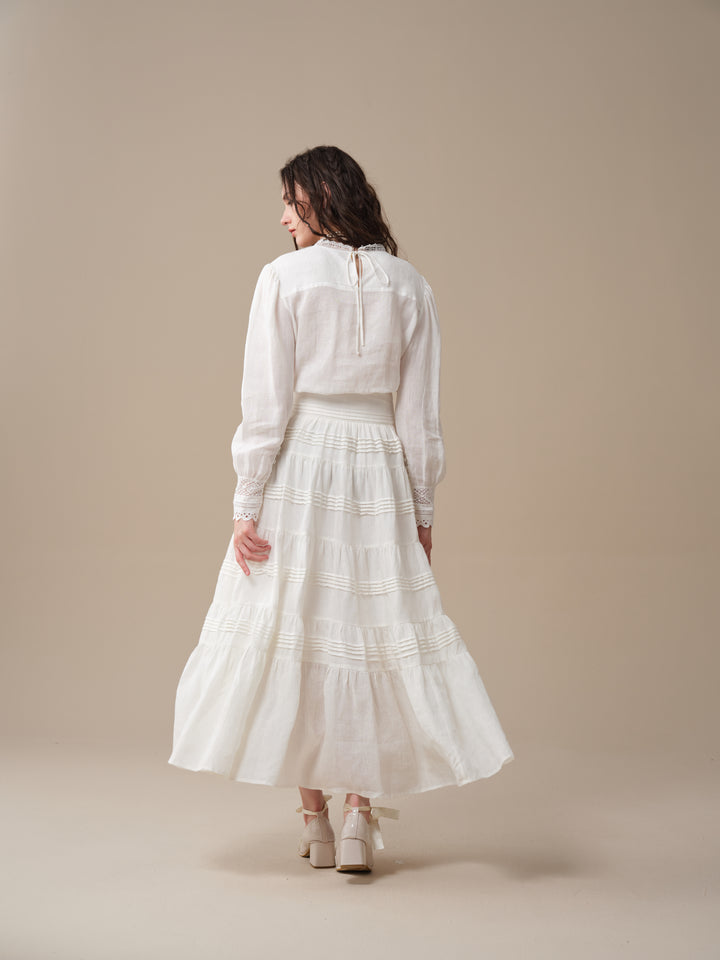 Minna 21 | Edward Linen Lace Blouse