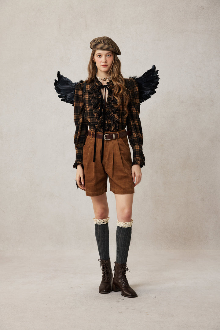 Annie 22 | 100% Wool Puff Sleeve Shirt Blouse