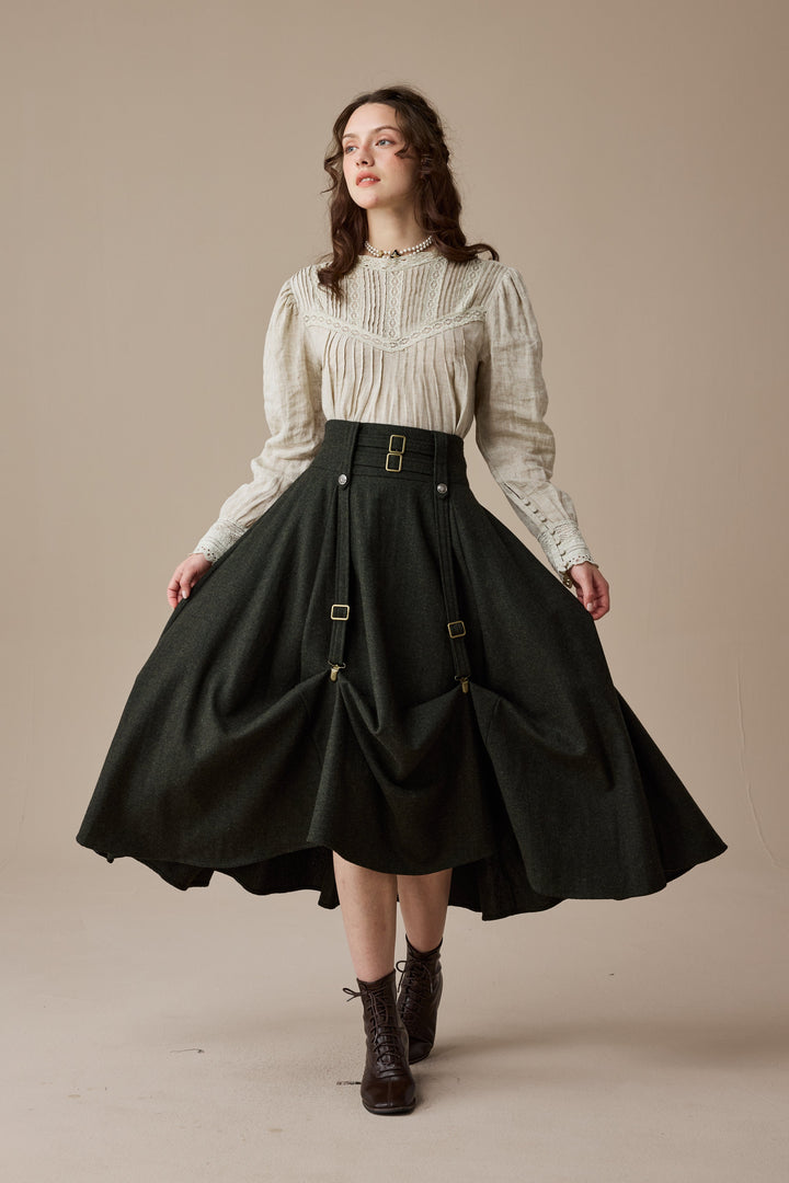 Cynthia 16 | Adjustable wool skirt