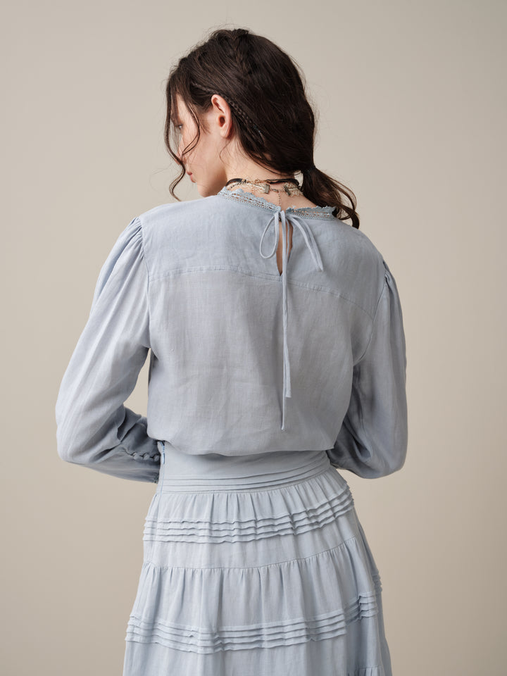 Minna 21 | Edward Linen Lace Blouse