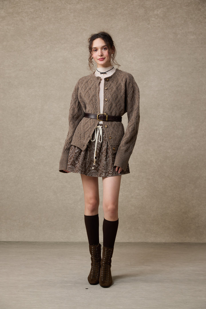 Flurry 17 | 100% Wool Sculptured Knitwear Cardigan