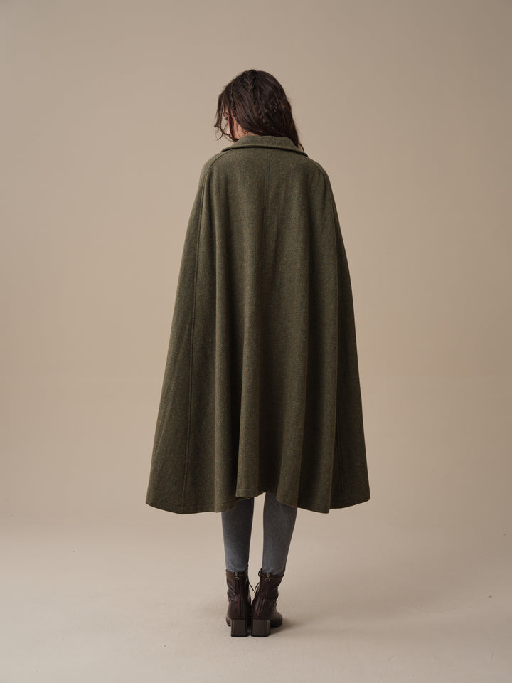 Martha 03 | 100% Wool Cape Duster