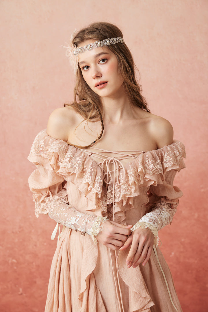 Dewdrops 16 | Maxi Linen Dress Gown