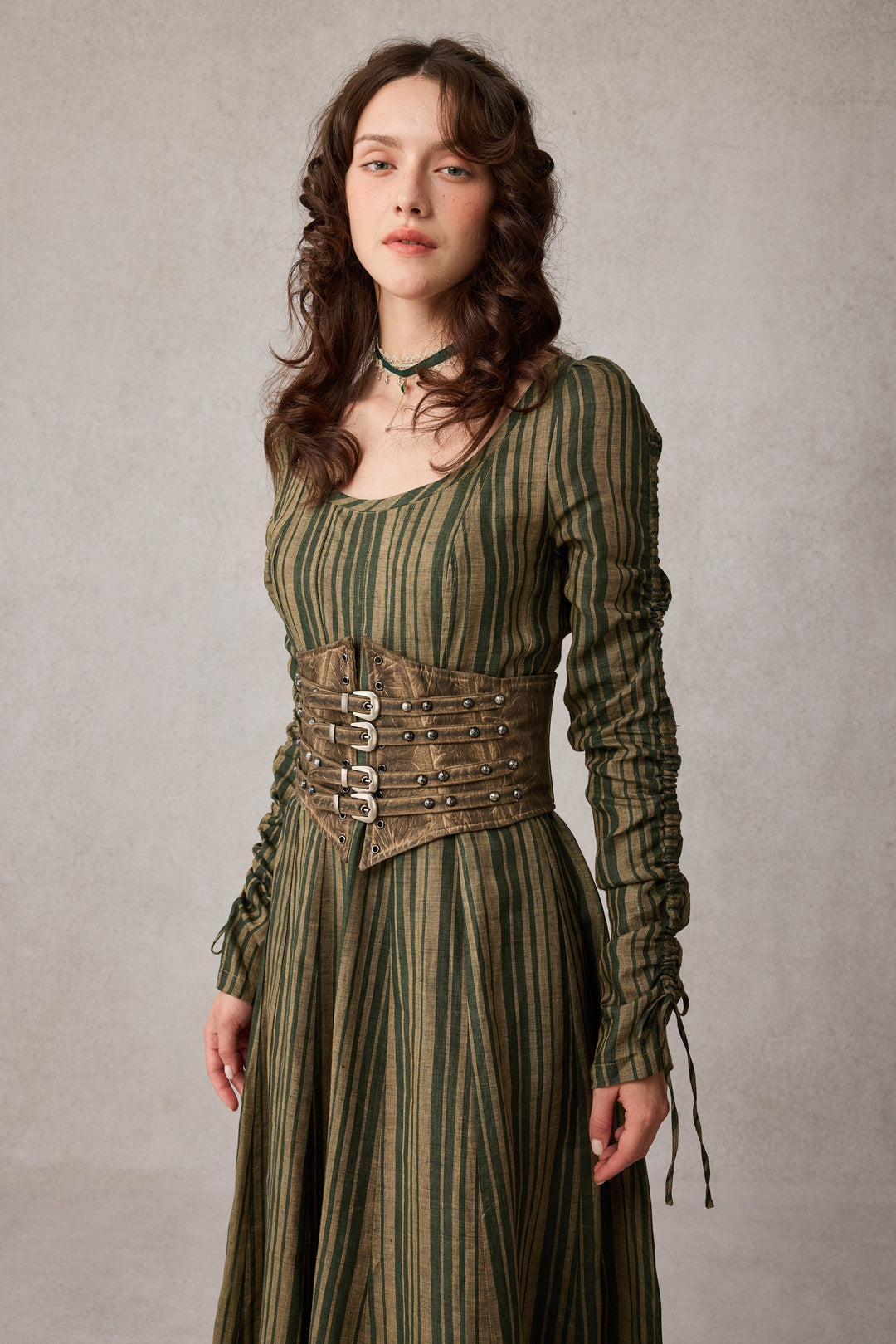 Crystal 17 | Victorian maxi linen dress