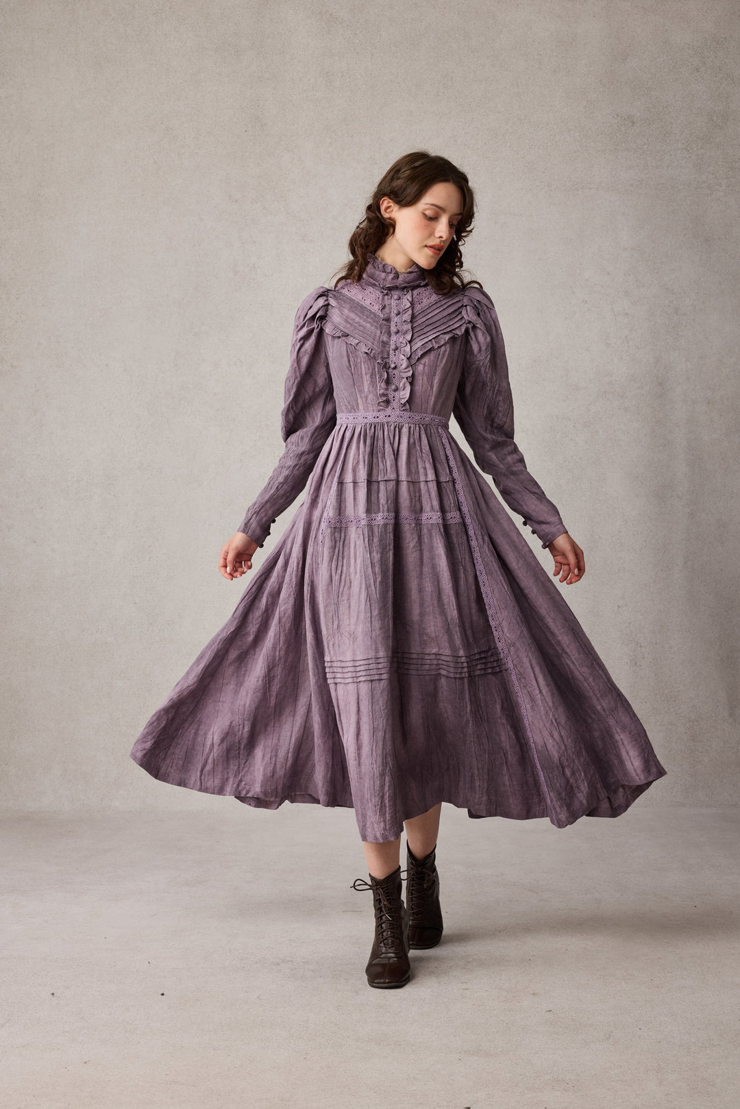 MARY 18 | VINTAGE LINEN DRESS GOWN