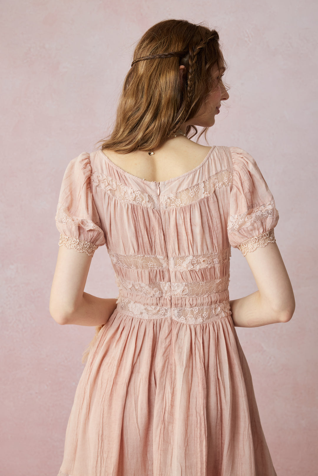 Dawn 17 | Lace Linen Dress Gown