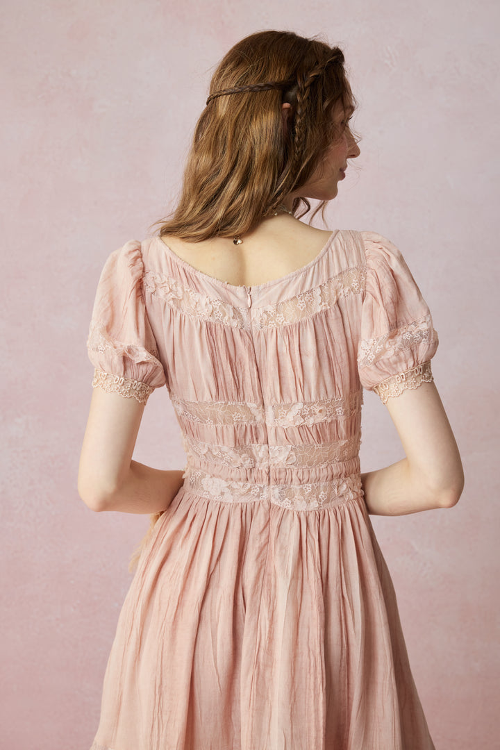 Dawn 17 | Lace Linen Dress Gown