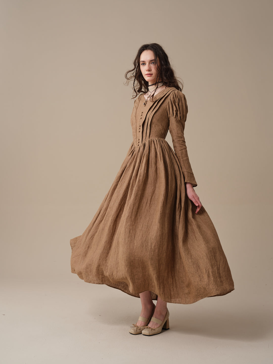 Madder 05 | Tailored Linen Corset Dress