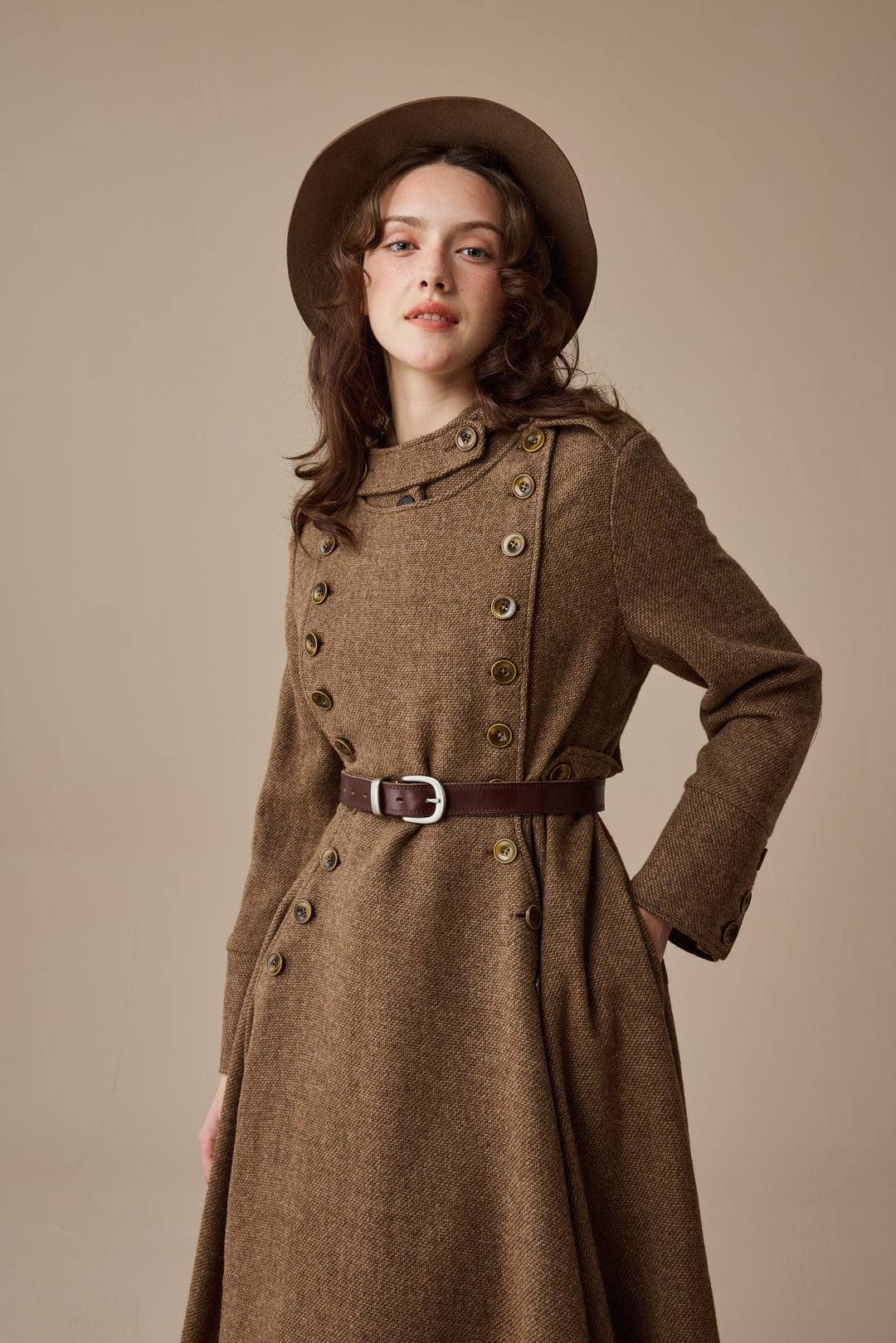 Monica 31 | 100% Wool  Double Breasted Coat