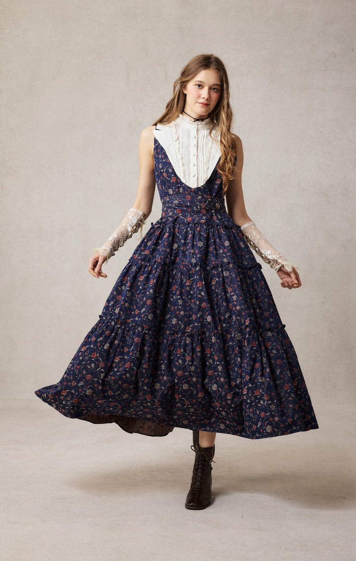 Úrsula 24 | Vintage linen Tiered Dress