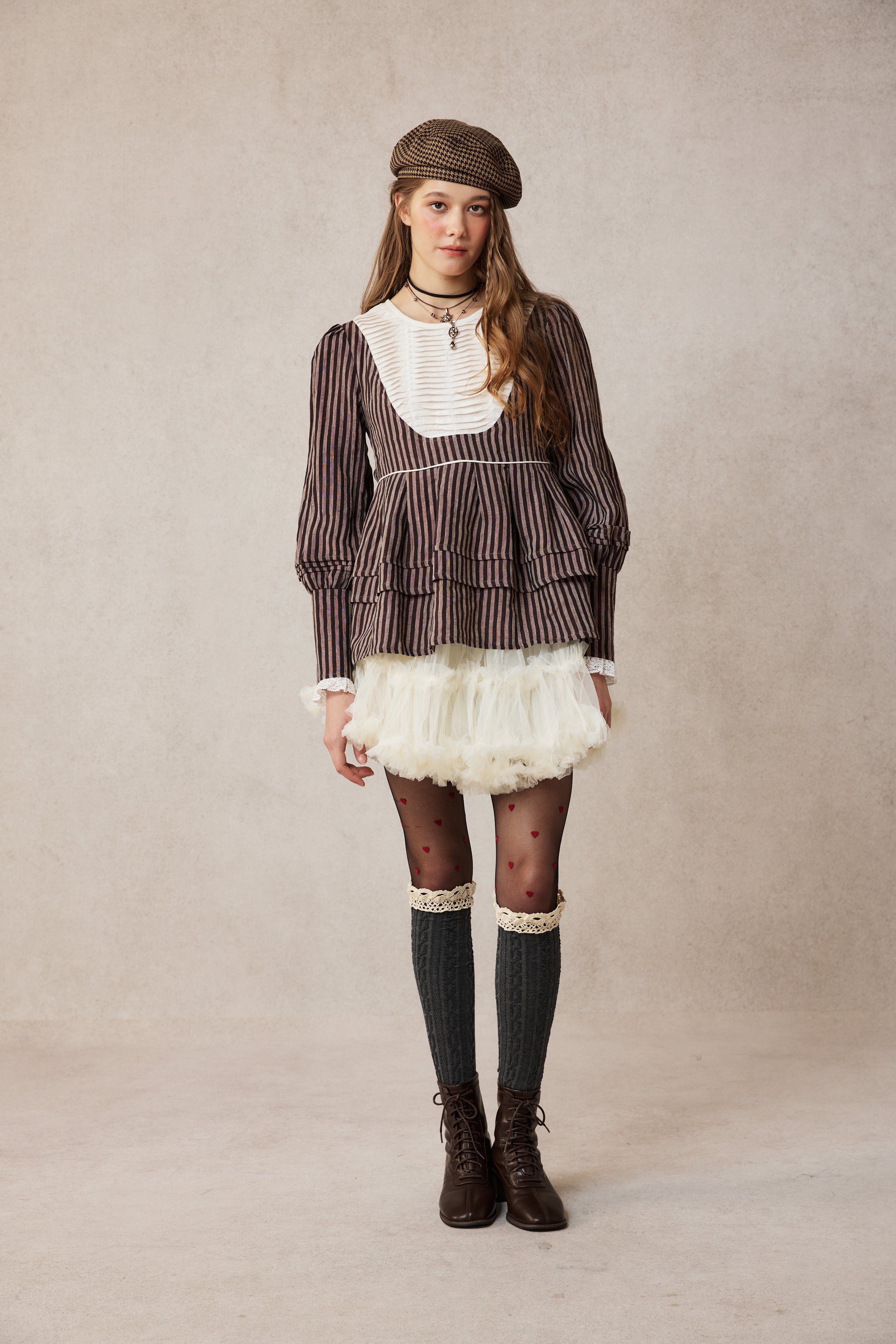 Lydia 18 | Linen Pintucked Puff Sleeve Blouse – Linennaive