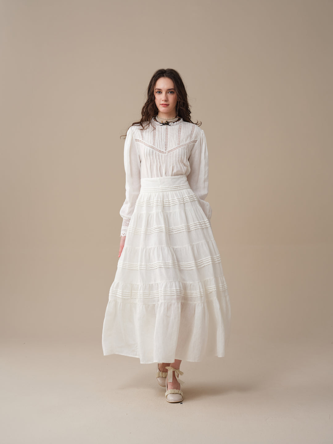 Minna 21 | Edward Linen Lace Blouse