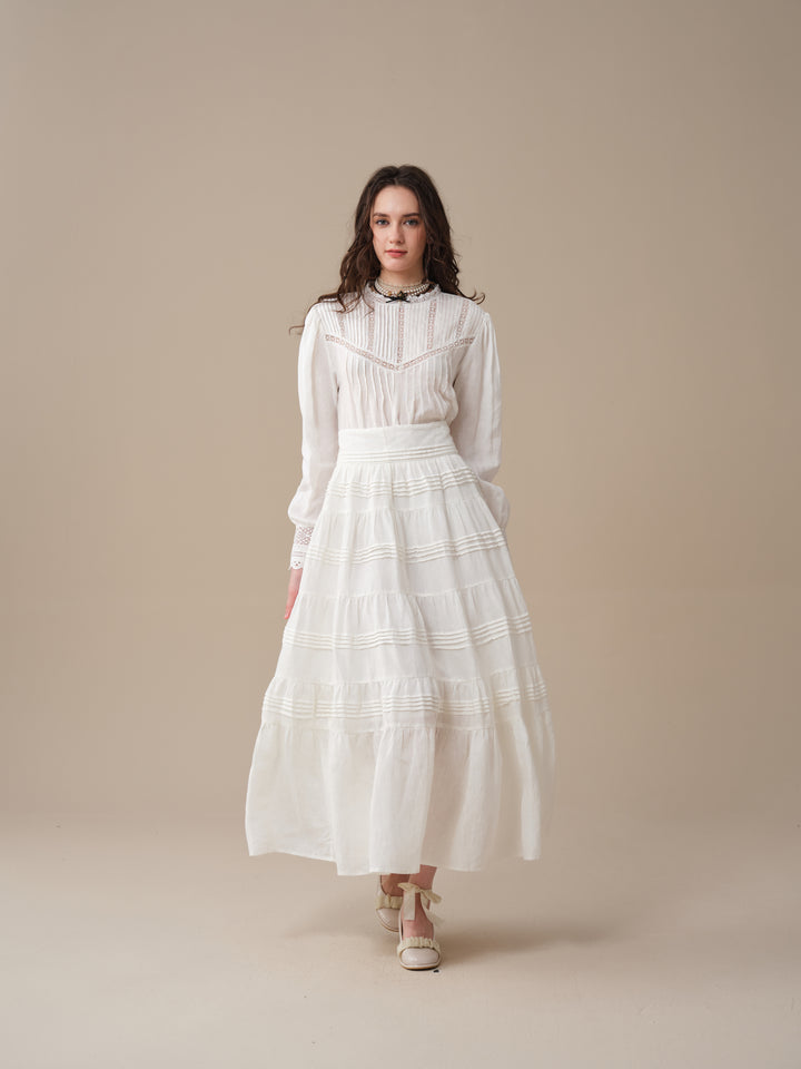 Minna 21 | Edward Linen Lace Blouse