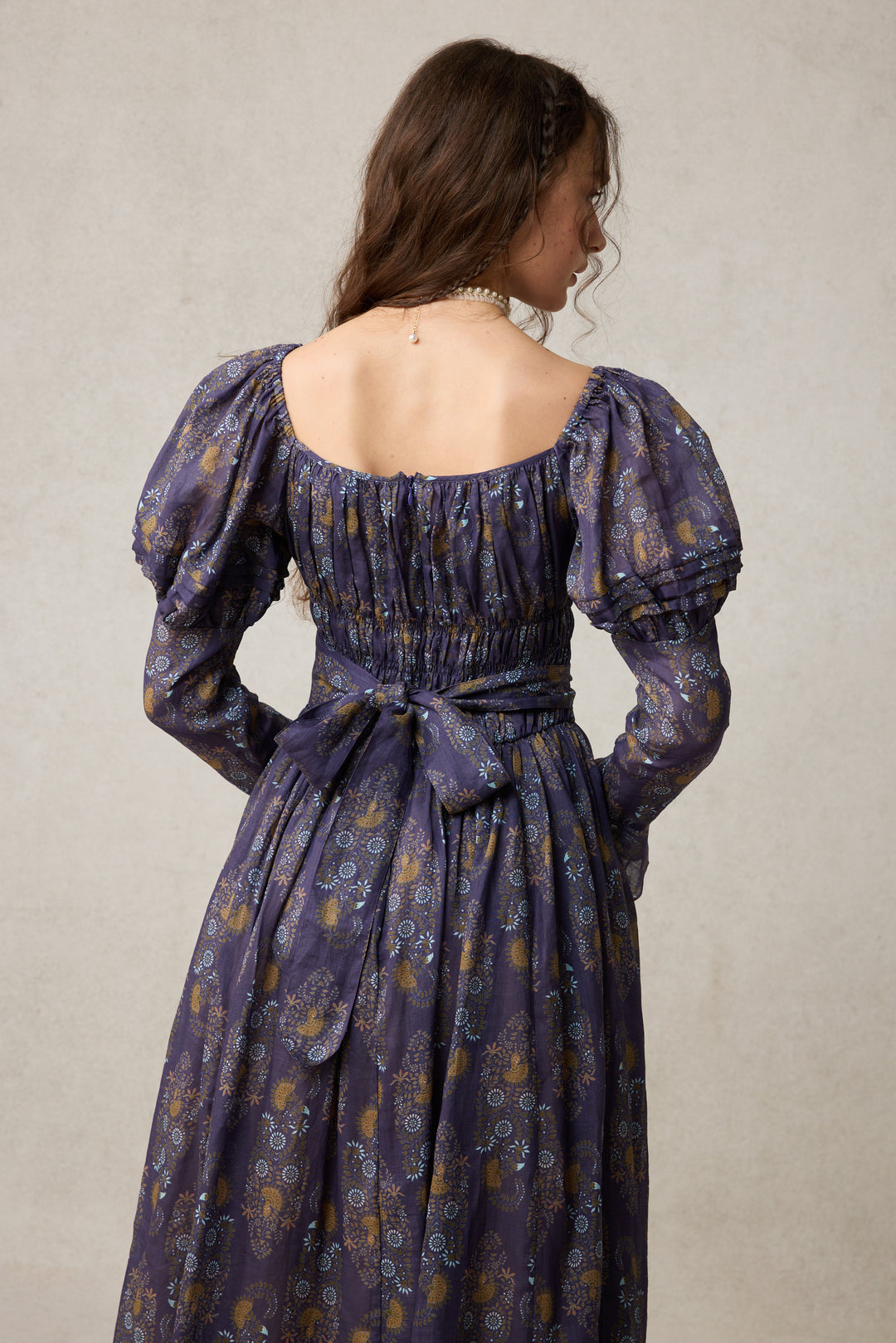 Paisley 11 | Elegant Floral Linen Dress