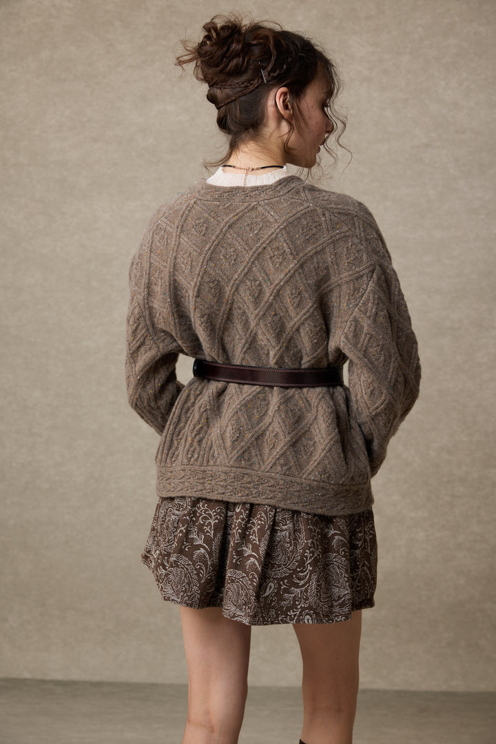 Flurry 17 | 100% Wool Sculptured Knitwear Cardigan