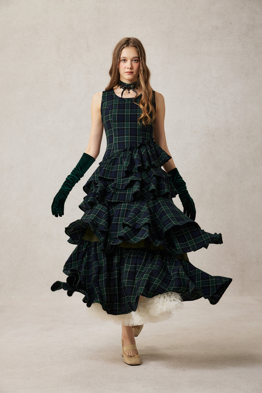 Offred 17 | 100% wool layered dress gown