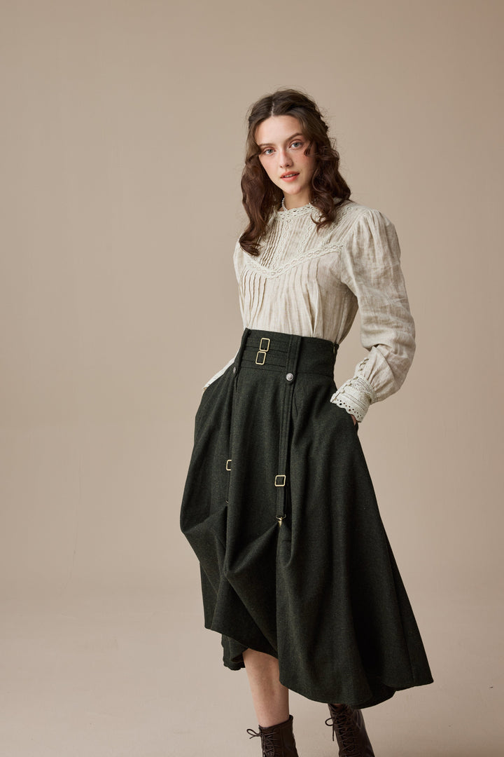 Cynthia 16 | Adjustable wool skirt