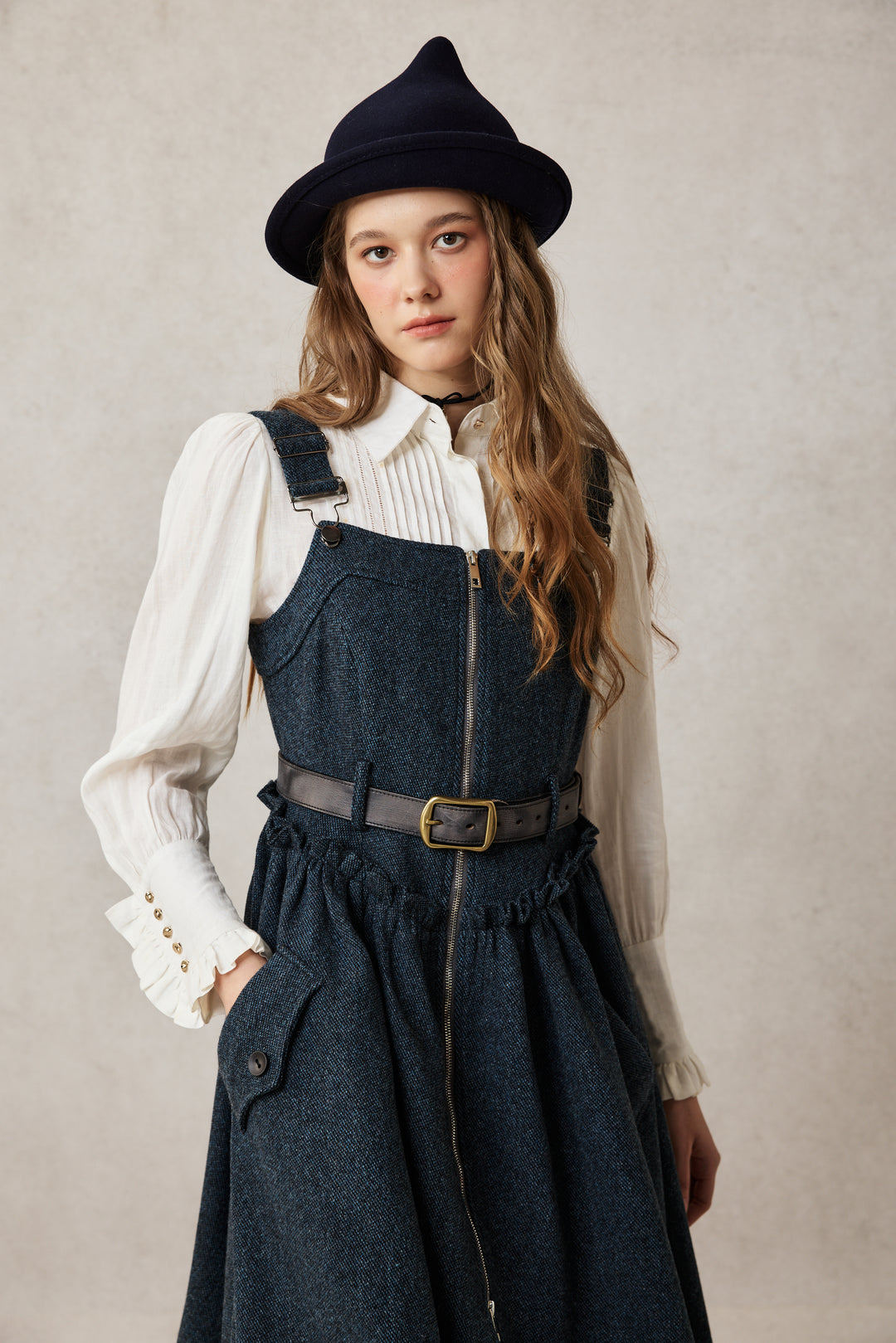 Tess 31 |100% Wool Halter Dress